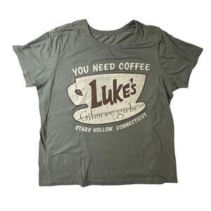 Gilmore Girls Luke's Diner You Need Coffee Graphic T-Shirt Size XL